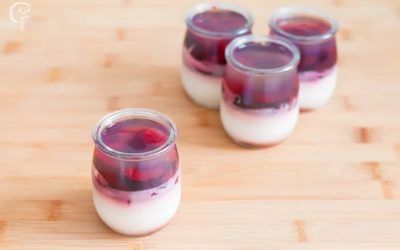 Combina lo mejor del té blanco y las cerezas en un postre facilísimo de hacer