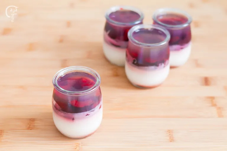 Gelatina Te Blanco Cerezas Yogur 3