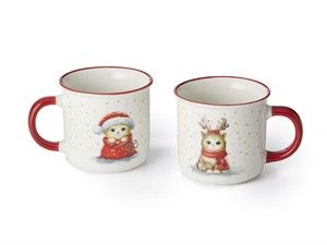 Taza "Christmas Cats" 0,35l. New Bone China