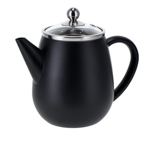 Tetera Bredemeijer "Eva" 0,5l. acero inox doble pared NEGRA