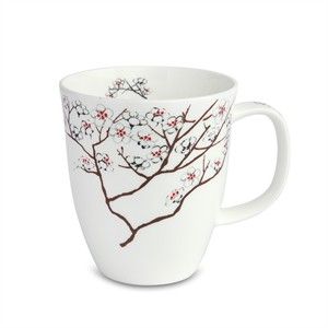 Taza "White Cherry" 0,4l. Fine Bone China