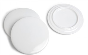 Tapa mug porcelana blanca