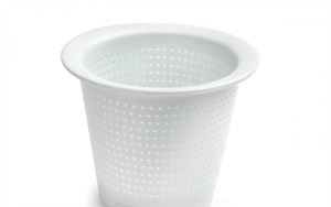 Infusor "Tao" porcelana 6,5 x 8 cm. blanco