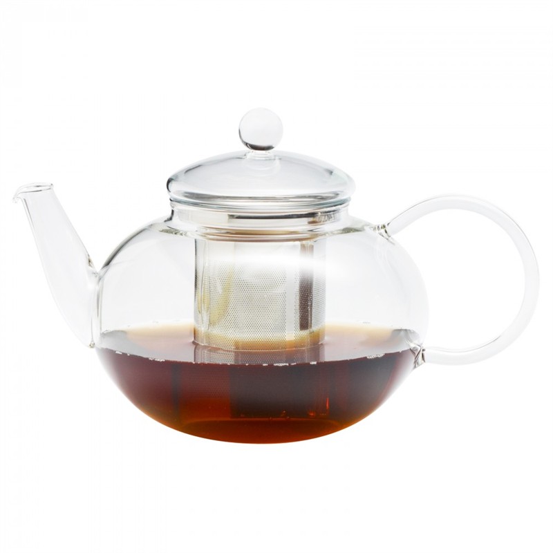 Tetera cristal Jena 2,0 litros MIKO infusor acero inox.
