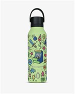 Termo Runbott Mii Pedro Baigorria 600ml."Retro Gamer" Verde
