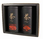 Juego 2 latas "Thé Black" 100gr. en caja regalo