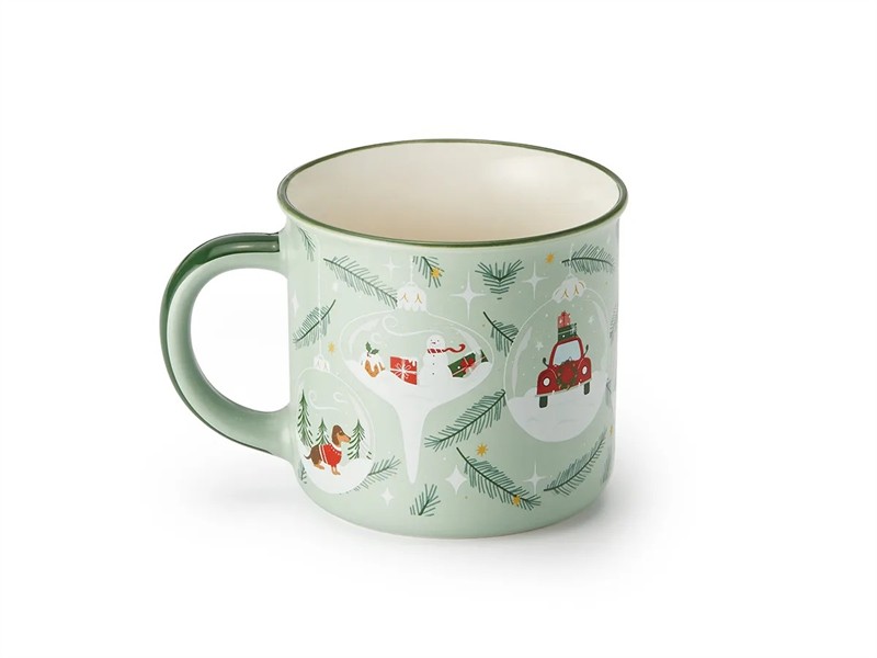 Taza "Adornos Navideños" New Bone China 0,35l.