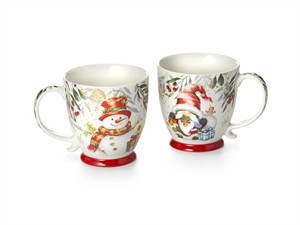 Taza "Santa&Snowi" New Bone China 0,45l. en caja regalo (2 motivos)