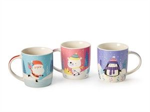 Taza "Xmas amigos" 0,3l. porcelana c/surtidos